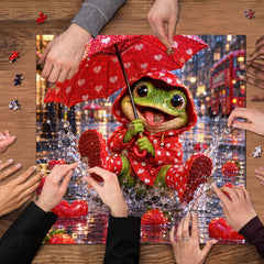 Heart Frog Jigsaw Puzzle 1000 Piece