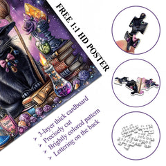 Meow Starry Night Jigsaw Puzzle 1000 Pieces