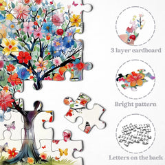 Wunderschönes Schmetterlingsbaum-Puzzle, 1000 Teile