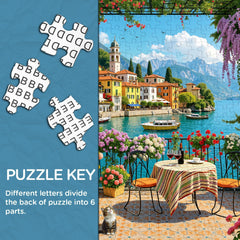Flower-filled Lakeside Jigsaw Puzzle 1000 Pieces