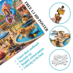 Dog Park Jigsaw Puzzle 1000 Pieces