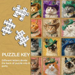 Vintage Cat Collection Jigsaw Puzzle 1000 Pieces