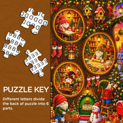 Christmas Gnome Village Jigsaw Puzzle 1000 Piece