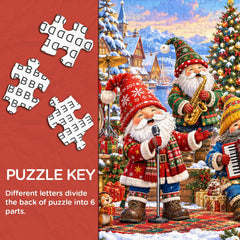 Christmas Gnome Band Jigsaw Puzzle 1000 Piece