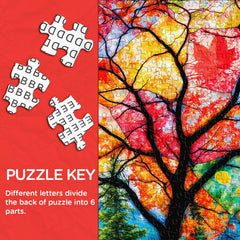 Autumn Leaf Collage Jigsaw Puzzle 1000 Pieces