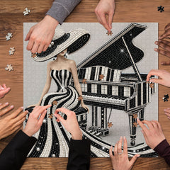 Elegant Piano Muse Jigsaw Puzzle 1000 Piece