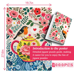 Blooms & Robin Jigsaw Puzzle 1000 Piece