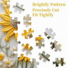 Golden Sunflower Jigsaw Puzzle 1000 Pieces