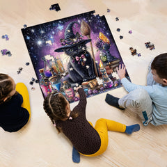 Meow Starry Night Jigsaw Puzzle 1000 Pieces