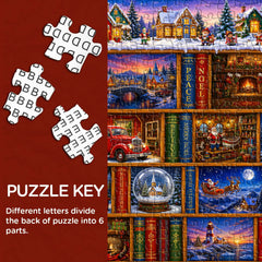 Christmas Book Nook Jigsaw Puzzle 1000 Piece
