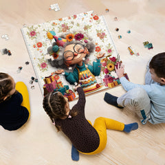 Flowery Birthday Star Jigsaw Puzzle 1000 Pieces