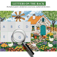 Windmill Pet Courtyard Jigsaw Puzzle 1000 Pieces