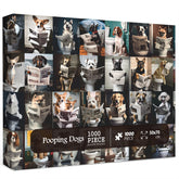Puzzle Jigsaw Chiens qui Font Caca 1000 Pièces