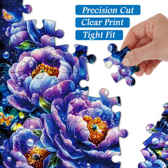 Puzzle „Funkelnde Blumen“, 1000 Teile