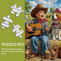 Cowboy Strums Jigsaw Puzzle 1000 Piece