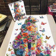 Butterfly Cat Jigsaw Puzzle 1000 Pieces