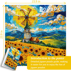 Sonnenblumenfeld 1000-teiliges Puzzle
