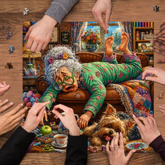 Tired Grandma Jigsaw Puzzle 1000 Pieces