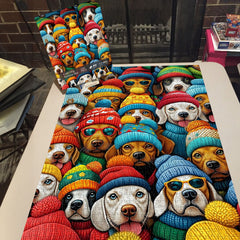 Chapeau de mode mignon pour chien Puzzle de 1000 pièces