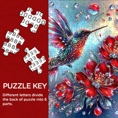 Gemstone Hummingbird Jigsaw Puzzle 1000 Pieces