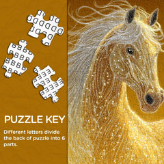 Golden Horse Jigsaw Puzzle 1000 Pieces