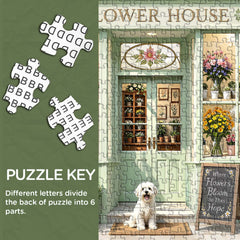 Flower Pup Jigsaw Puzzle 1000 Piece