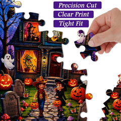 Moonlit Haunted House Jigsaw Puzzle 1000 Piece