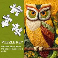 Grain Owl Jigsaw Puzzle 1000 Pieces
