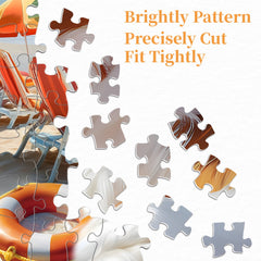 Pup's Vacation Jigsaw Puzzle 1000 Pieces