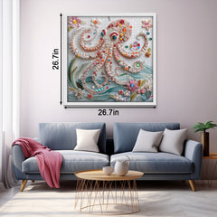 Puzzle en forme de pieuvre ornée de bijoux, 1000 pièces