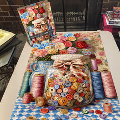 Frühlingsknopf-Glas-Puzzle 1000 Teile