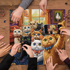 Cats in the lens Jigsaw Puzzle 1000 Pieces