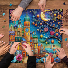 Fantasy Town Jigsaw Puzzle 1000 Pieces