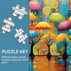 Urban Umbrella Forest Jigsaw Puzzle 1000 Pieces