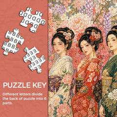 Kimono Maidens Jigsaw Puzzle 1000 Piece