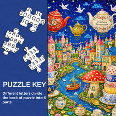 Sweet Dreams Tea Town Jigsaw Puzzle 1000 Piece