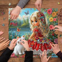 Gemstone Girl Jigsaw Puzzle 1000 Pieces