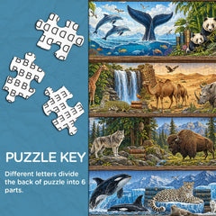 Wildlife Bookshelf Jigsaw Puzzle 1000 Pieces