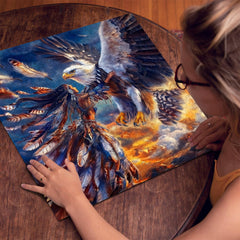 Eagle Spirit Embrace Jigsaw Puzzle 1000 Pieces