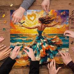 Sunset Embrace Jigsaw Puzzle 1000 Pieces
