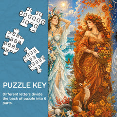 Seasonal Maidens Jigsaw Puzzle 1000 Piece