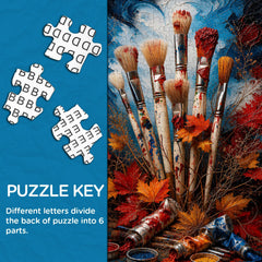 Paints Autumn Leaves Jigsaw Puzzle 1000 Pieces