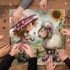 Sheepish Smile Jigsaw Puzzle 1000 Pieces