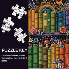 Botanical Bookshelf Jigsaw Puzzle 1000 Piece
