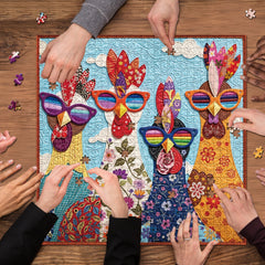 Floral Chicks Jigsaw Puzzle 1000 Pieces