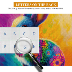 Puzzle en forme de lapin arc-en-ciel 1000 pièces