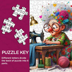Stitch Granny Jigsaw Puzzle 1000 Piece