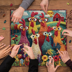 Funny Chicken Jigsaw Puzzle 1000 Piece