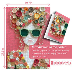 The Button Muse Jigsaw Puzzle 1000 Pieces