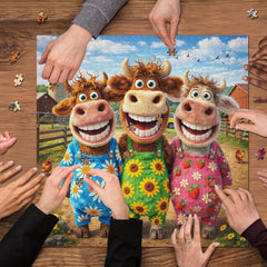 Happy Farm Friends Jigsaw Puzzle 1000 Pieces